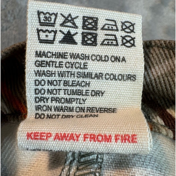 NWOT Lucy & Yak Blair Skirt Organic Twill Peggy Print Size UK 22 US 18 - Picture 10 of 12